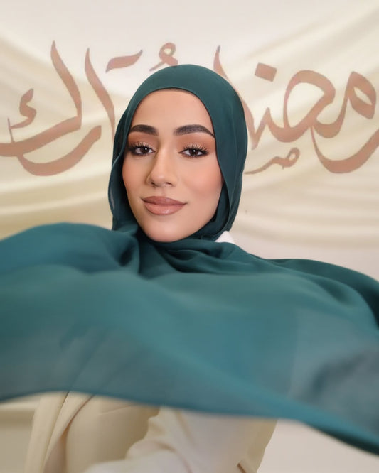 Bleu vert Modal hijab